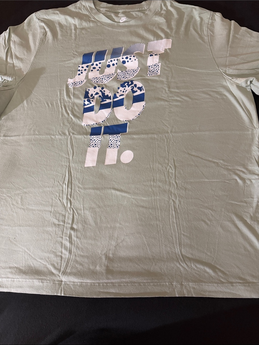 Nike Men’s Light Sage Graphic 'Just Do It.' Short Sleeve Tee